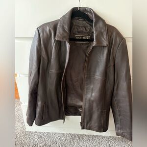 Leather Limited brown leather jacket